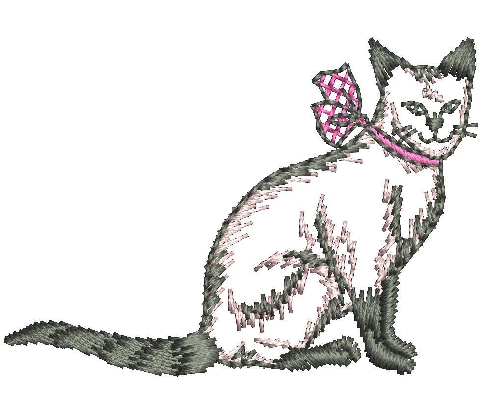 Cat Design Free Cat Embroidery Design (26)